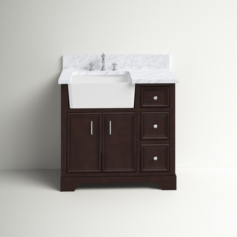 Sand & Stable Emiliano 36'' Single Bathroom Vanity with Top & Reviews